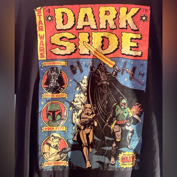 Star Wars Dark Side Comic Graphic T Shirt size XL Darth Vader - Picture 3 of 4
